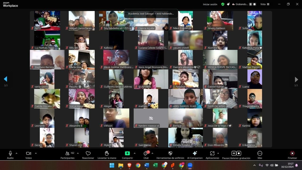Clase en vivo de la Academia José Sabogal con 162 participantes conectados